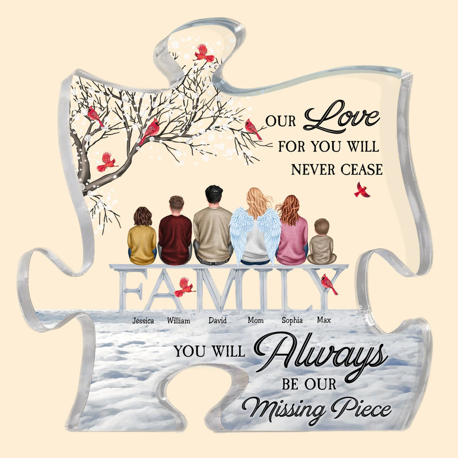 Always Our Missing Piece - Personalized Puzzle Acrylic Plaque