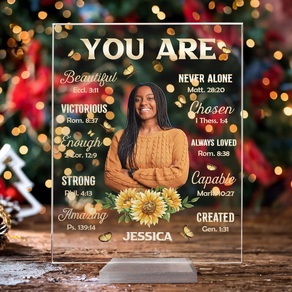 You Are Beautiful Victorious - Personalized Acrylic Photo Plaque