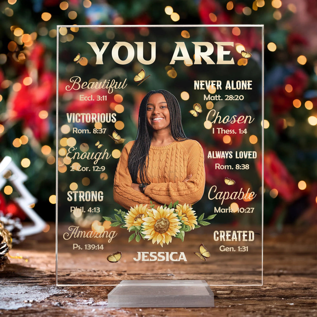 You Are Beautiful Victorious - Personalized Acrylic Photo Plaque
