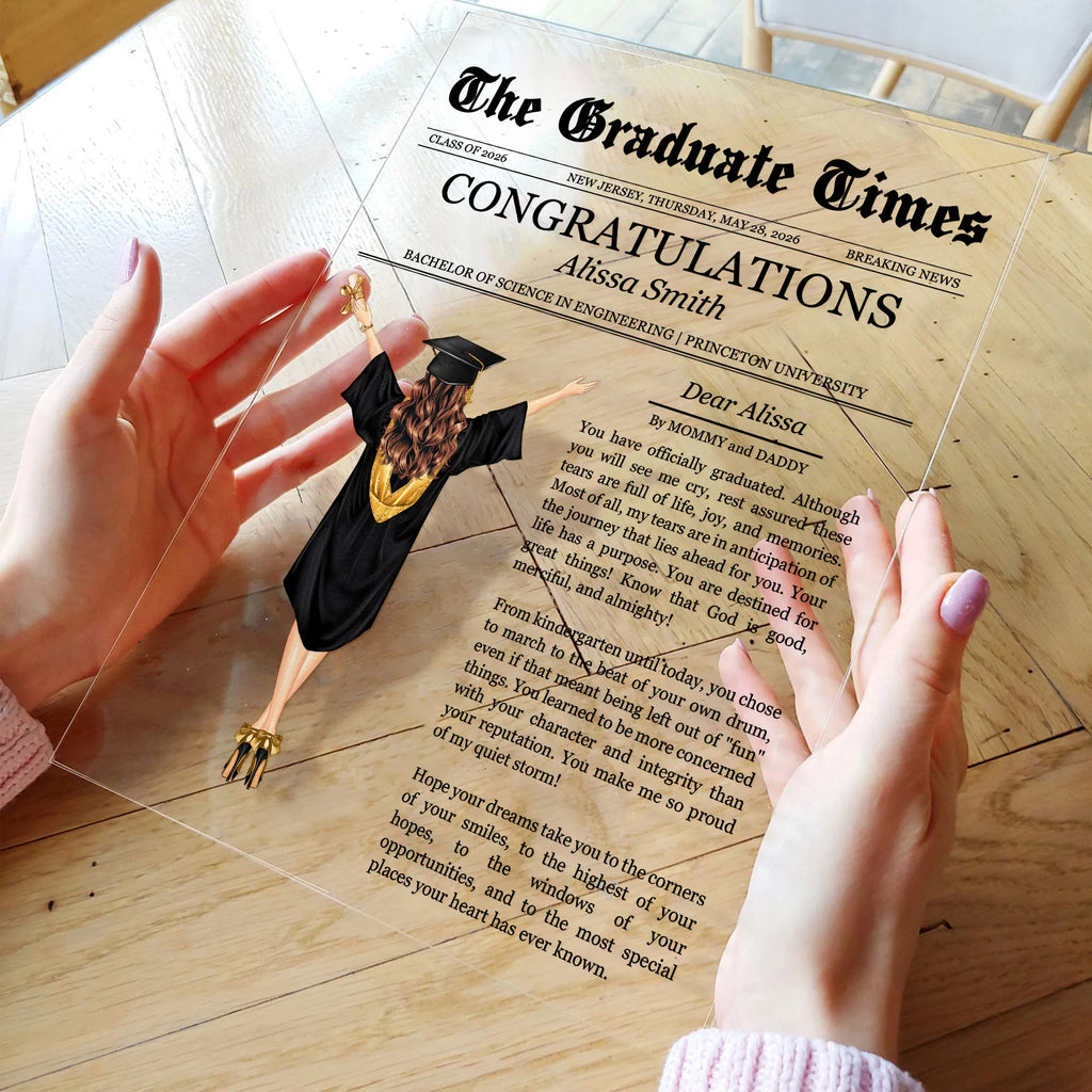 You Have Officially Graduated - Personalized Acrylic Plaque