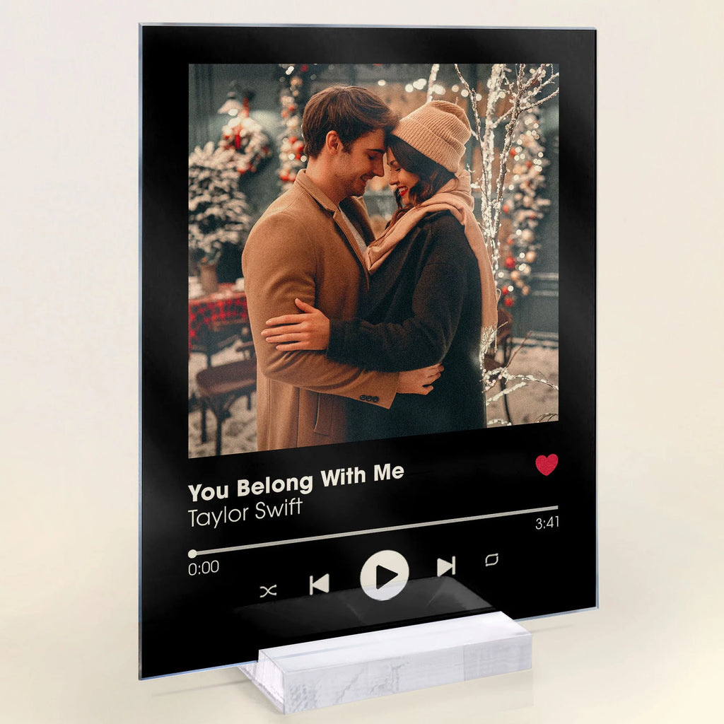 Custom Favorite Song - Personalized Acrylic Plaque - Anniversary Gifts For Her, Him
