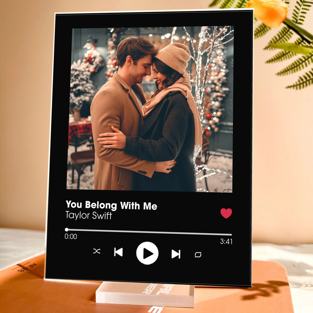 Custom Favorite Song - Personalized Acrylic Plaque - Anniversary Gifts For Her, Him